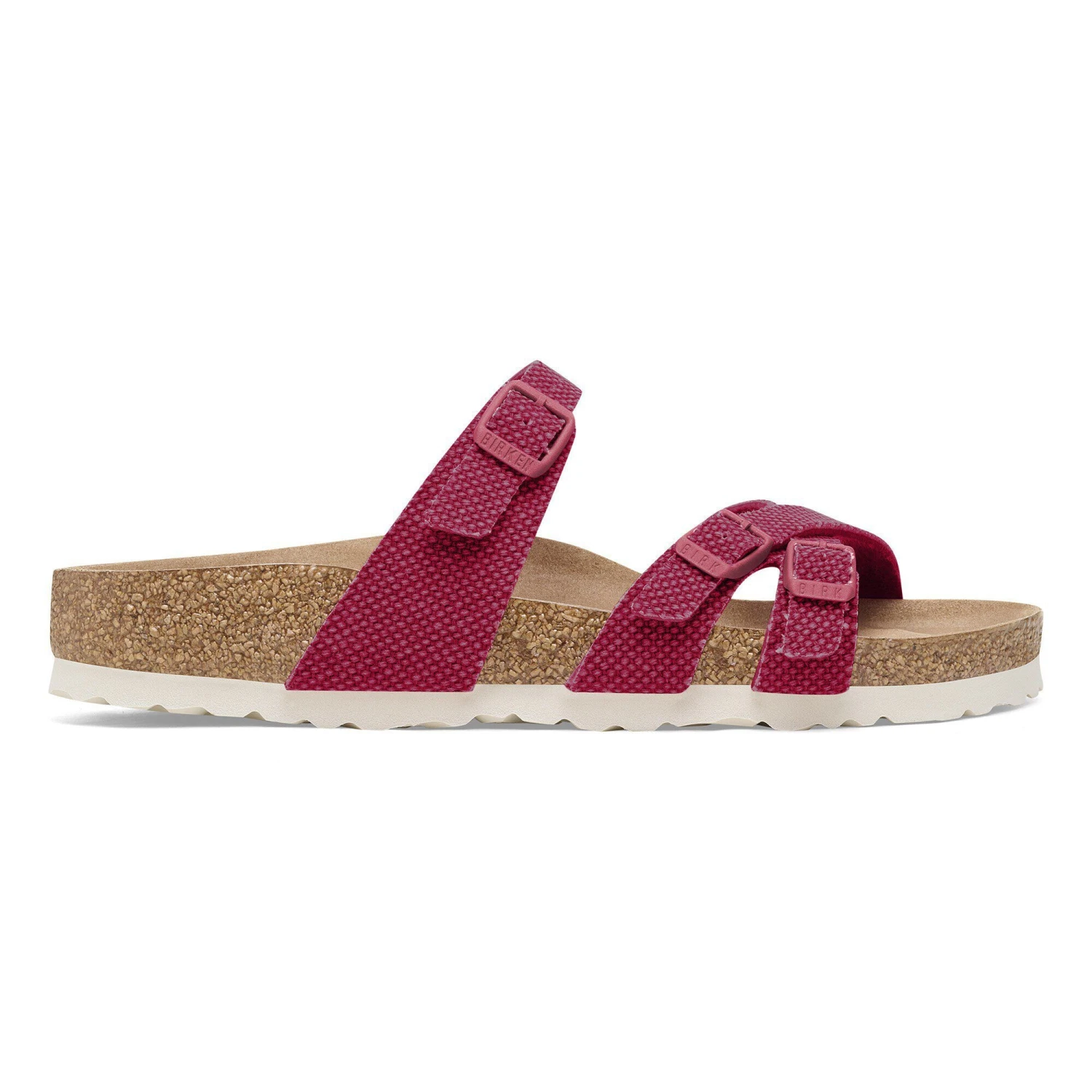 Birkenstock Franca Vegan Textile Fuchsia Tulip 3 Birkenstock Franca Vegan Textile Fuchsia Tulip - Image 3