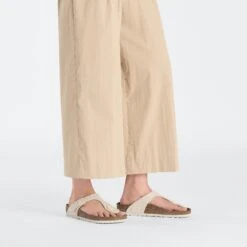 Birkenstock Gizeh Vegan Textile Casual Canvas Eggshell -Birkenstock Shop 1026703 f look f