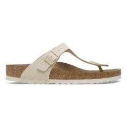 Birkenstock Gizeh Vegan Textile Casual Canvas Eggshell -Birkenstock Shop 1026703 side