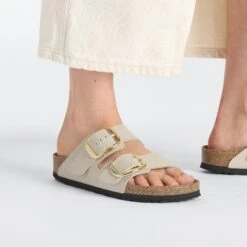 Birkenstock Arizona Vegan Big Buckle Textile Canvas Eggshell 13 Birkenstock Arizona Vegan Big Buckle Textile Canvas Eggshell -Birkenstock Shop 1026754 f closeup f