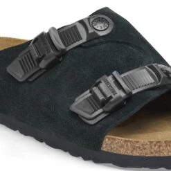Birkenstock Zürich Tech Suede Leather Black -Birkenstock Shop 1026763 detail 1