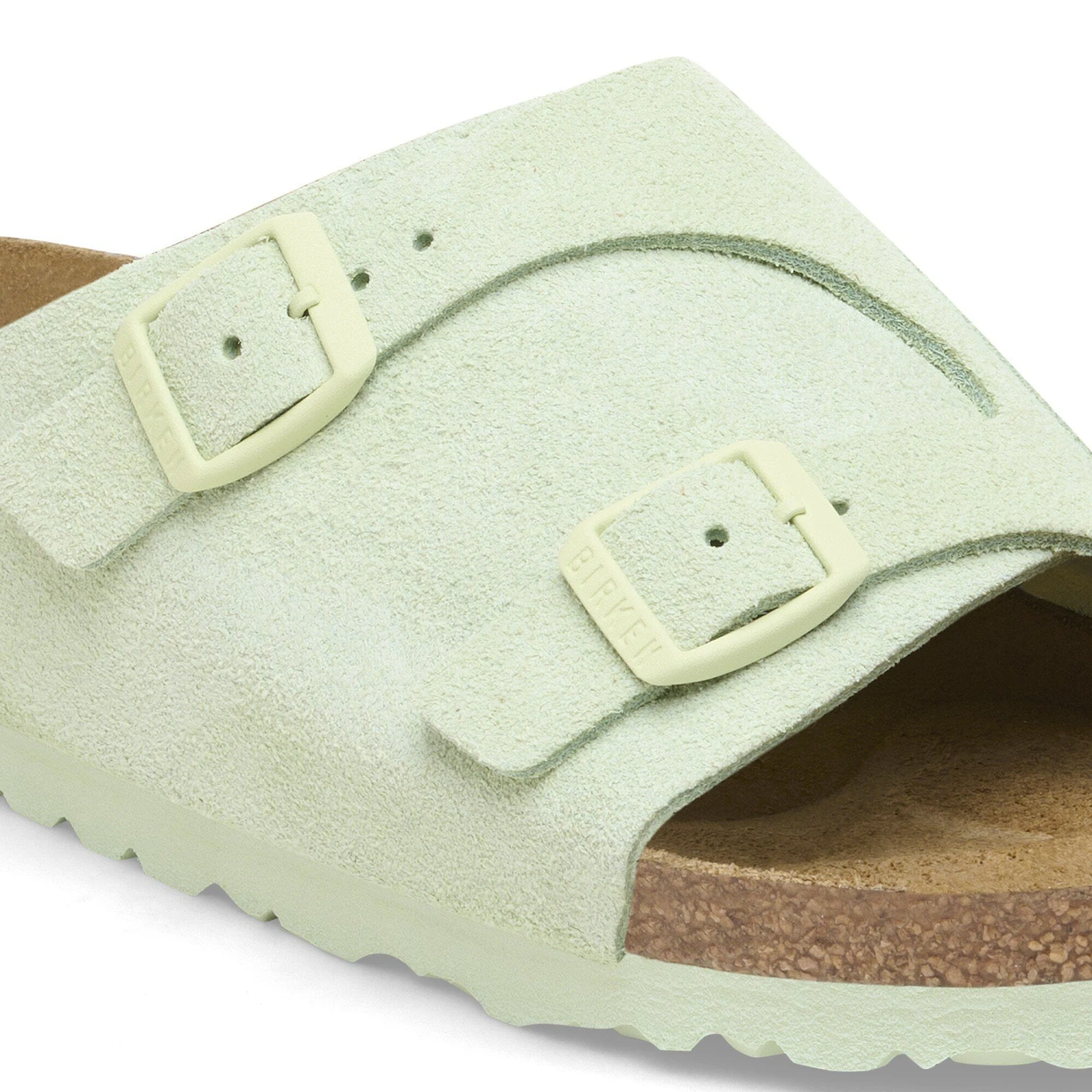 Birkenstock Zürich Suede Leather Faded Lime 7 Birkenstock Zürich Suede Leather Faded Lime - Image 7