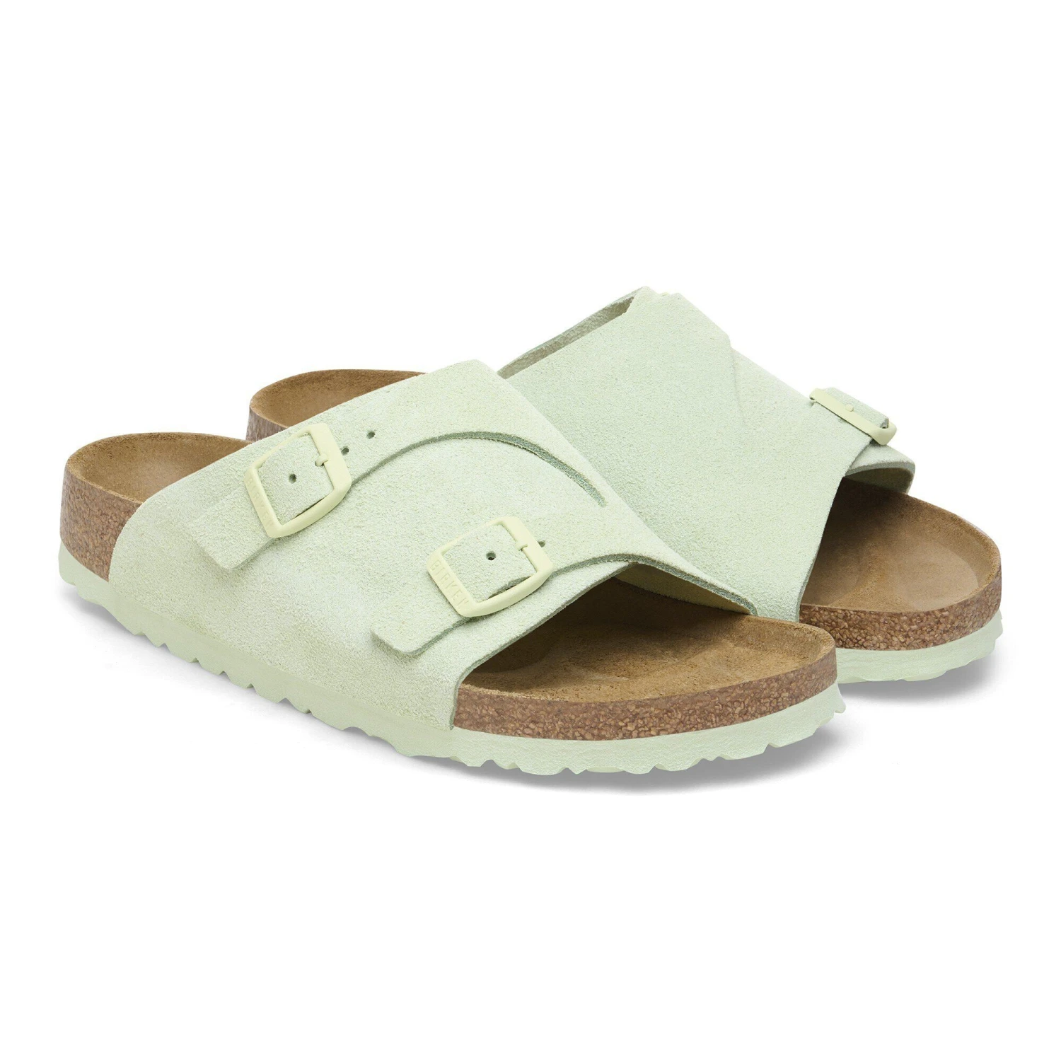 Birkenstock Zürich Suede Leather Faded Lime 6 Birkenstock Zürich Suede Leather Faded Lime - Image 6