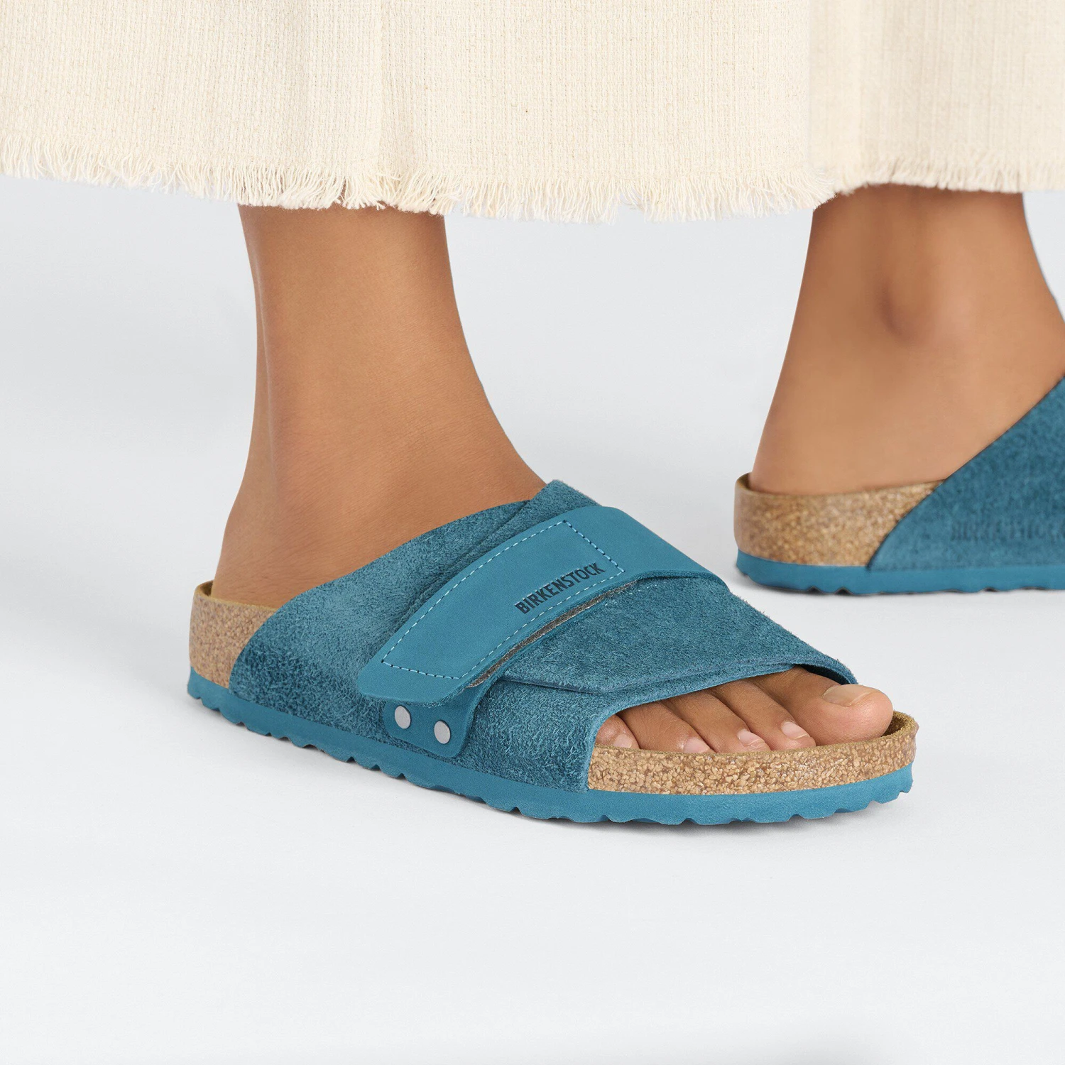 Birkenstock Kyoto Suede Leather Deep Turquoise 5 Birkenstock Kyoto Suede Leather Deep Turquoise - Image 5
