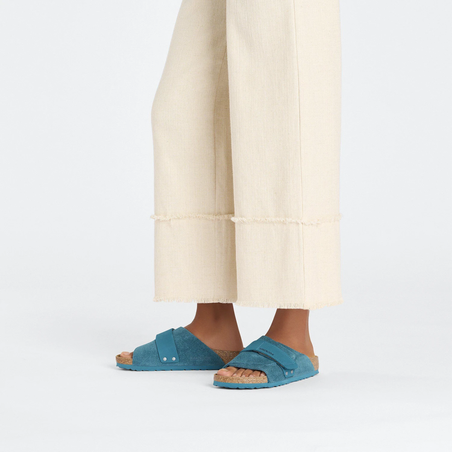 Birkenstock Kyoto Suede Leather Deep Turquoise 4 Birkenstock Kyoto Suede Leather Deep Turquoise - Image 4