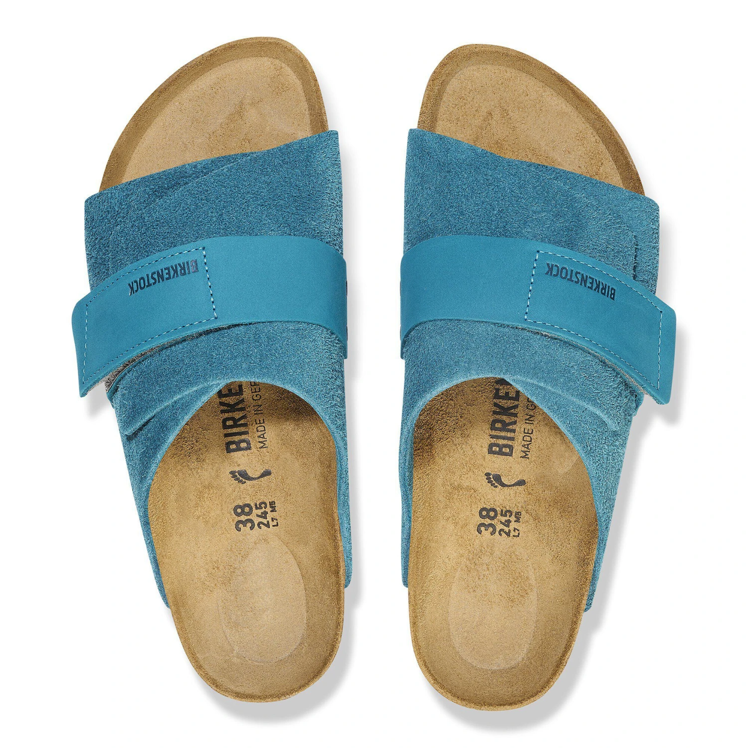 Birkenstock Kyoto Suede Leather Deep Turquoise 2 Birkenstock Kyoto Suede Leather Deep Turquoise - Image 2