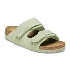 Birkenstock Uji Nubuck-Suede Leather Faded Lime