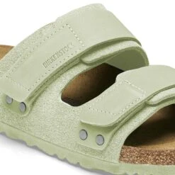 Birkenstock Uji Nubuck-Suede Leather Faded Lime -Birkenstock Shop 1026844 detail 1