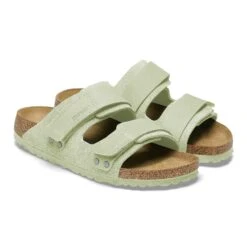 Birkenstock Uji Nubuck-Suede Leather Faded Lime -Birkenstock Shop 1026844 pair