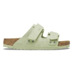 Birkenstock Uji Nubuck-Suede Leather Faded Lime -Birkenstock Shop 1026844 side