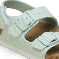 Birkenstock Milano Vegan Kids Textile Surf Green -Birkenstock Shop 1026849 detail 1
