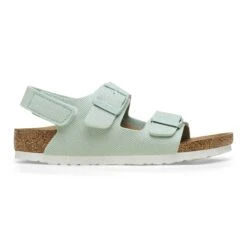 Birkenstock Milano Vegan Kids Textile Surf Green -Birkenstock Shop 1026849 side