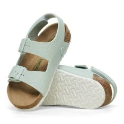 Birkenstock Milano Vegan Kids Textile Surf Green -Birkenstock Shop 1026849 sole