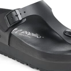 Gizeh Flex Platform Leather Black -Birkenstock Shop 1026874 detail 1