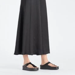 Gizeh Flex Platform Leather Black -Birkenstock Shop 1026874 f look f