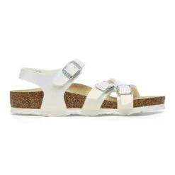 Birkenstock Kumba Kids Birko-Flor Embossed Shiny White -Birkenstock Shop 1026882 side