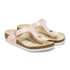 Birkenstock Gizeh Kids BS Birko-Flor Embossed Shiny Light Rose -Birkenstock Shop 1026890 pair