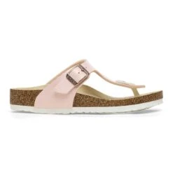 Birkenstock Gizeh Kids BS Birko-Flor Embossed Shiny Light Rose -Birkenstock Shop 1026890 side