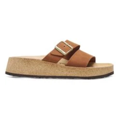 Almina Nubuck Leather Pecan -Birkenstock Shop 1026892 side