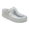Gizeh Flex Platform Leather Mineral Gray -Birkenstock Shop 1026897