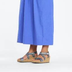 Sibyl Nubuck Leather Metallic Black -Birkenstock Shop 1026900 f look f