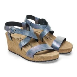 Sibyl Nubuck Leather Metallic Black -Birkenstock Shop 1026900 pair