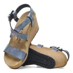 Sibyl Nubuck Leather Metallic Black -Birkenstock Shop 1026900 sole