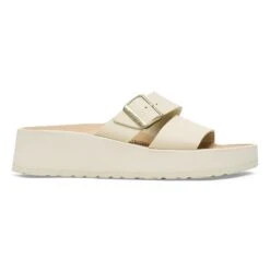 Almina Leather Ecru -Birkenstock Shop 1026906 side