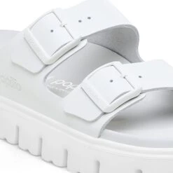 Arizona Chunky Leather White -Birkenstock Shop 1026912 detail 1