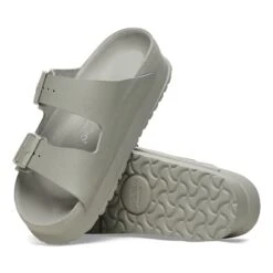 Arizona Flex Platform Leather Mineral Gray -Birkenstock Shop 1026913 sole