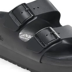 Arizona Flex Platform Leather Black -Birkenstock Shop 1026918 detail 1