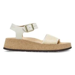 Glenda Natural Leather-Synthetics Natural/White 10 Glenda Natural Leather-Synthetics Natural/White -Birkenstock Shop 1026921 side