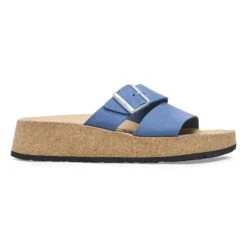 Almina Nubuck Leather Elemental Blue -Birkenstock Shop 1026931 side