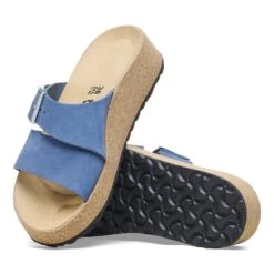Almina Nubuck Leather Elemental Blue -Birkenstock Shop 1026931 sole