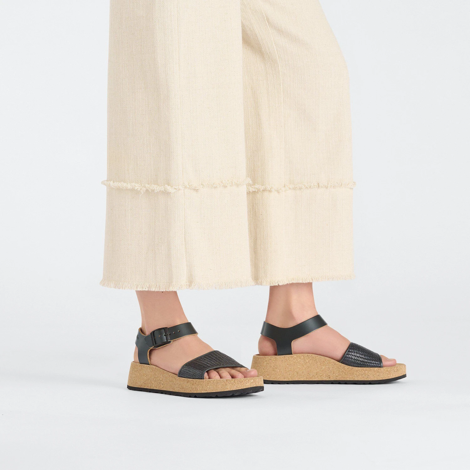 Glenda Natural Leather-Synthetics Black 6 Glenda Natural Leather-Synthetics Black - Image 6