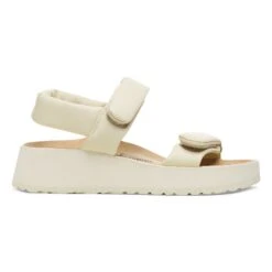 Theda Leather Ecru -Birkenstock Shop 1026942 side