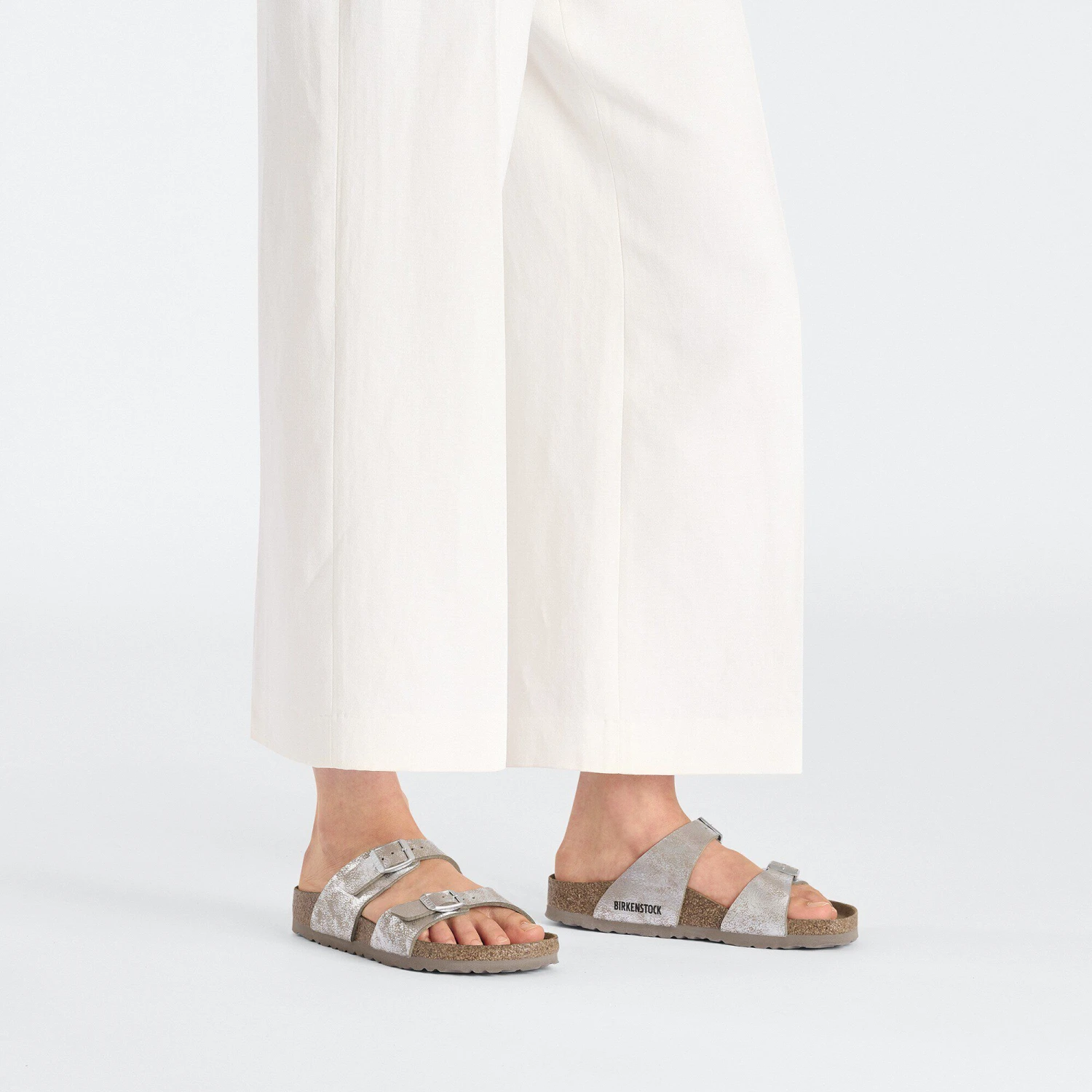 Birkenstock Sydney Synthetics Washed Metallic Silver 6 Birkenstock Sydney Synthetics Washed Metallic Silver - Image 6