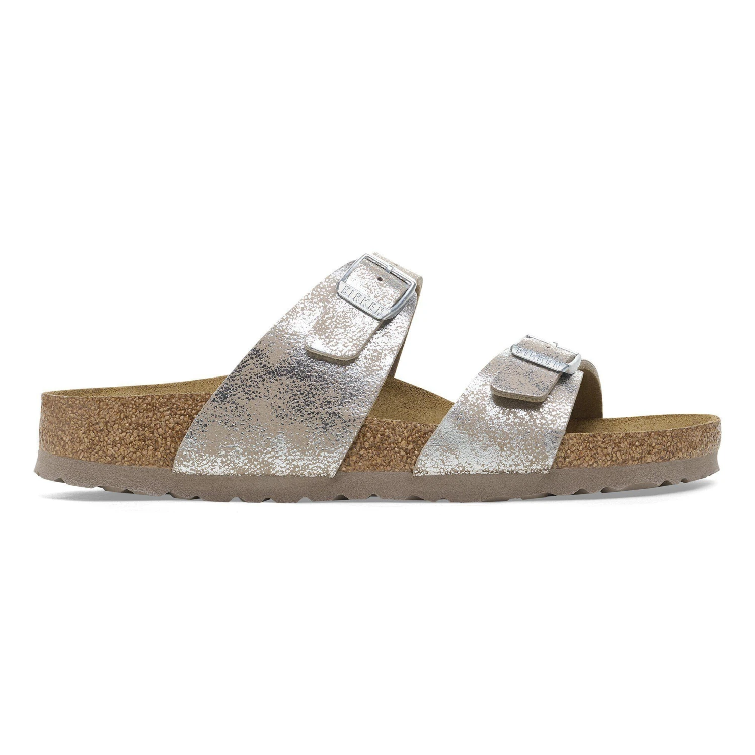 Birkenstock Sydney Synthetics Washed Metallic Silver 3 Birkenstock Sydney Synthetics Washed Metallic Silver - Image 3