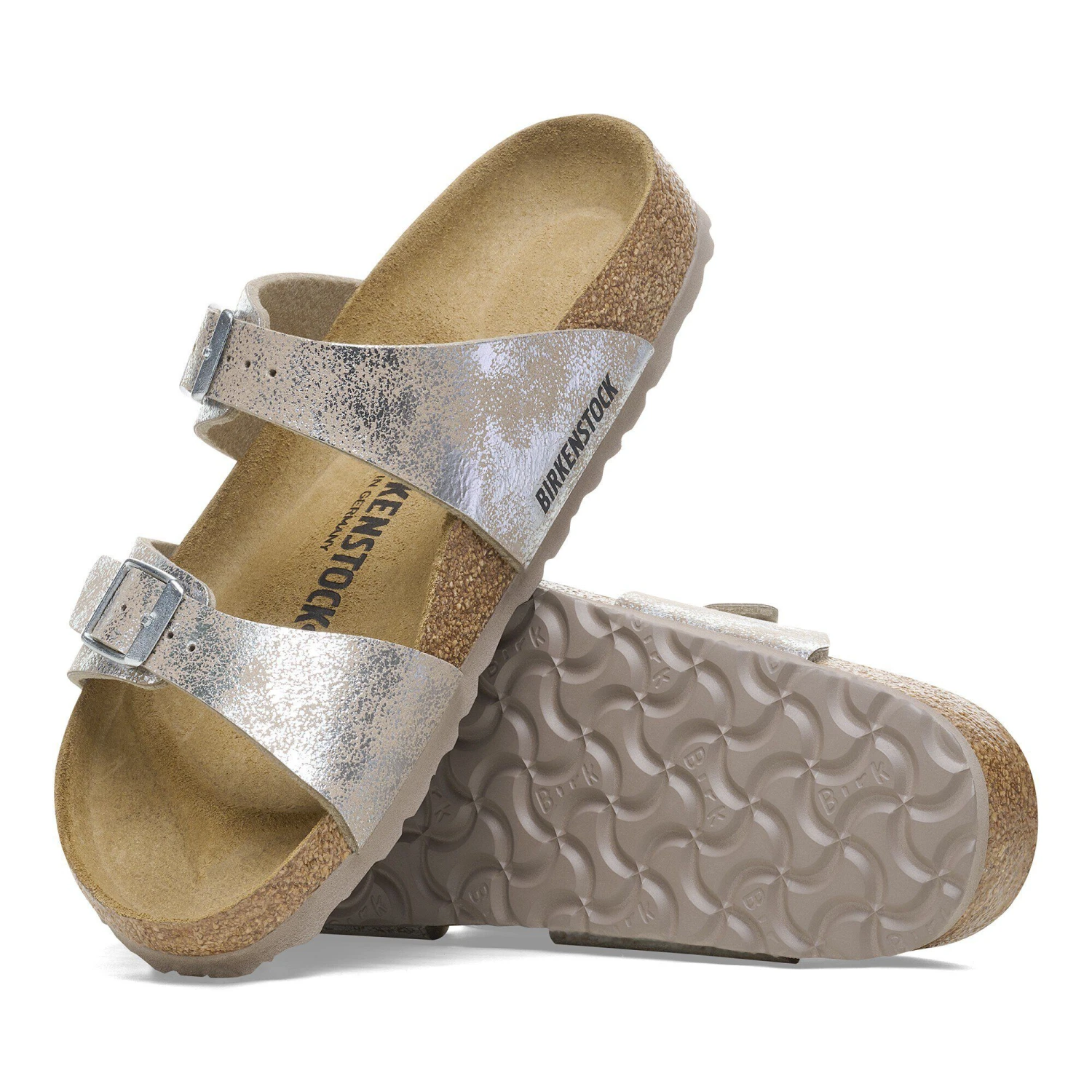 Birkenstock Sydney Synthetics Washed Metallic Silver 8 Birkenstock Sydney Synthetics Washed Metallic Silver - Image 8