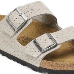 Birkenstock Arizona Suede Embossed Dotted Stone Coin -Birkenstock Shop 1026988 detail 1