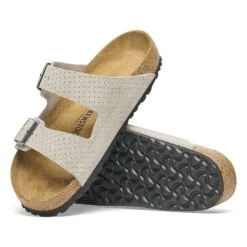 Birkenstock Arizona Suede Embossed Dotted Stone Coin -Birkenstock Shop 1026988 sole
