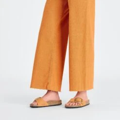 Birkenstock Madrid Big Buckle Nubuck Leather Burnt Orange -Birkenstock Shop 1027011 f look f