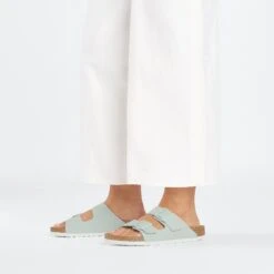 Birkenstock Arizona Birko-Flor Surf Green 14 Birkenstock Arizona Birko-Flor Surf Green -Birkenstock Shop 1027021 f look f