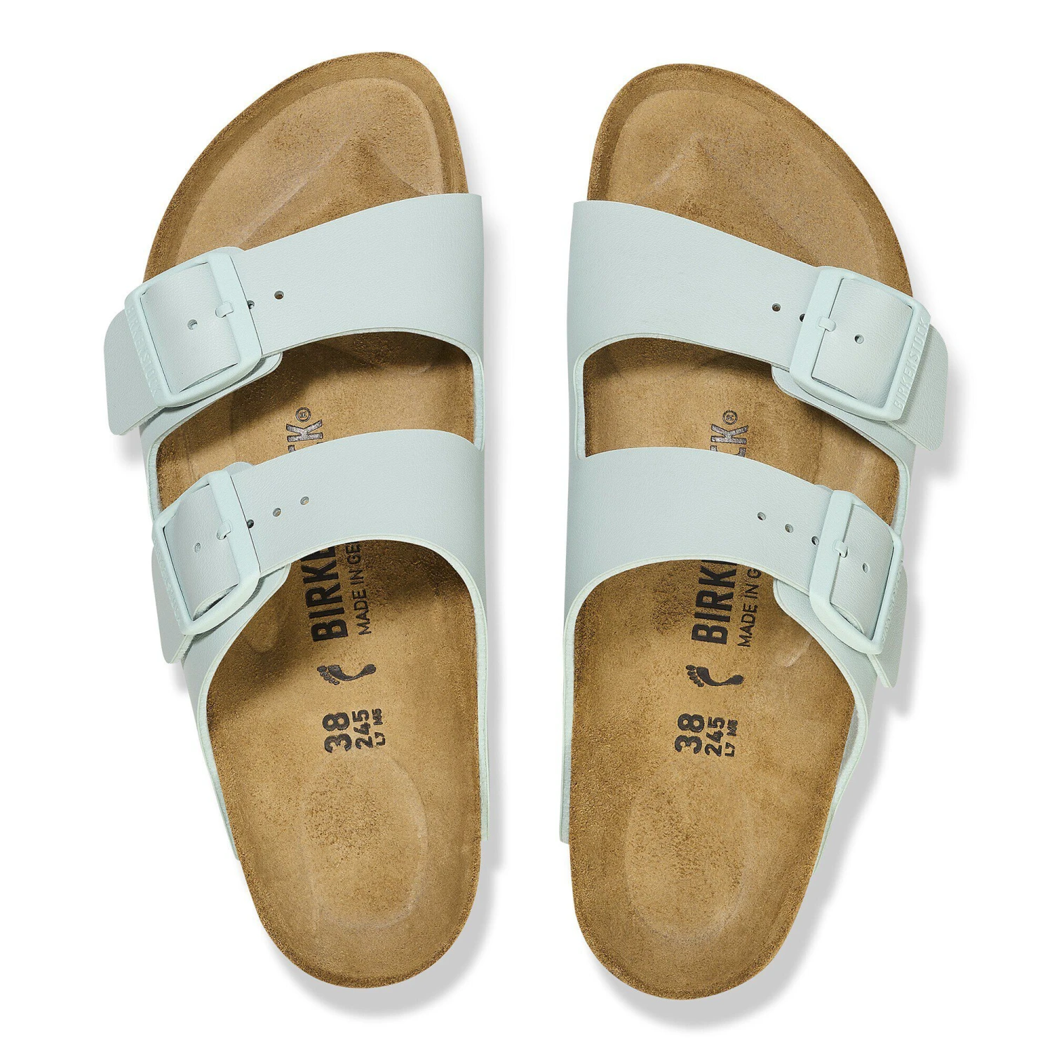 Birkenstock Arizona Birko-Flor Surf Green 2 Birkenstock Arizona Birko-Flor Surf Green - Image 2