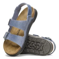 Birkenstock Milano Crosstown Men Oiled Leather Elemental Blue -Birkenstock Shop 1027035 sole