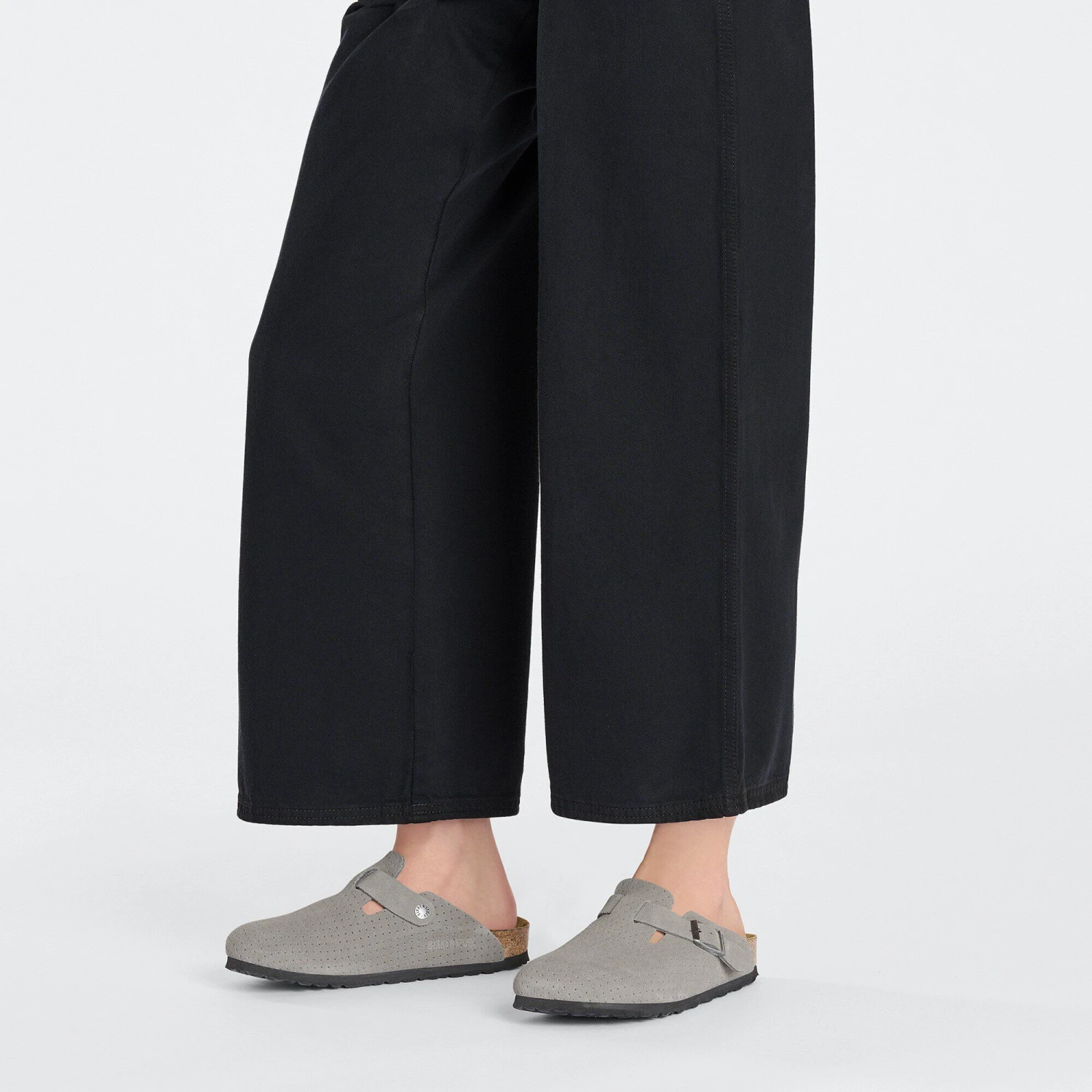 Birkenstock Boston Suede Embossed Dotted Stone Coin 4 Birkenstock Boston Suede Embossed Dotted Stone Coin - Image 4