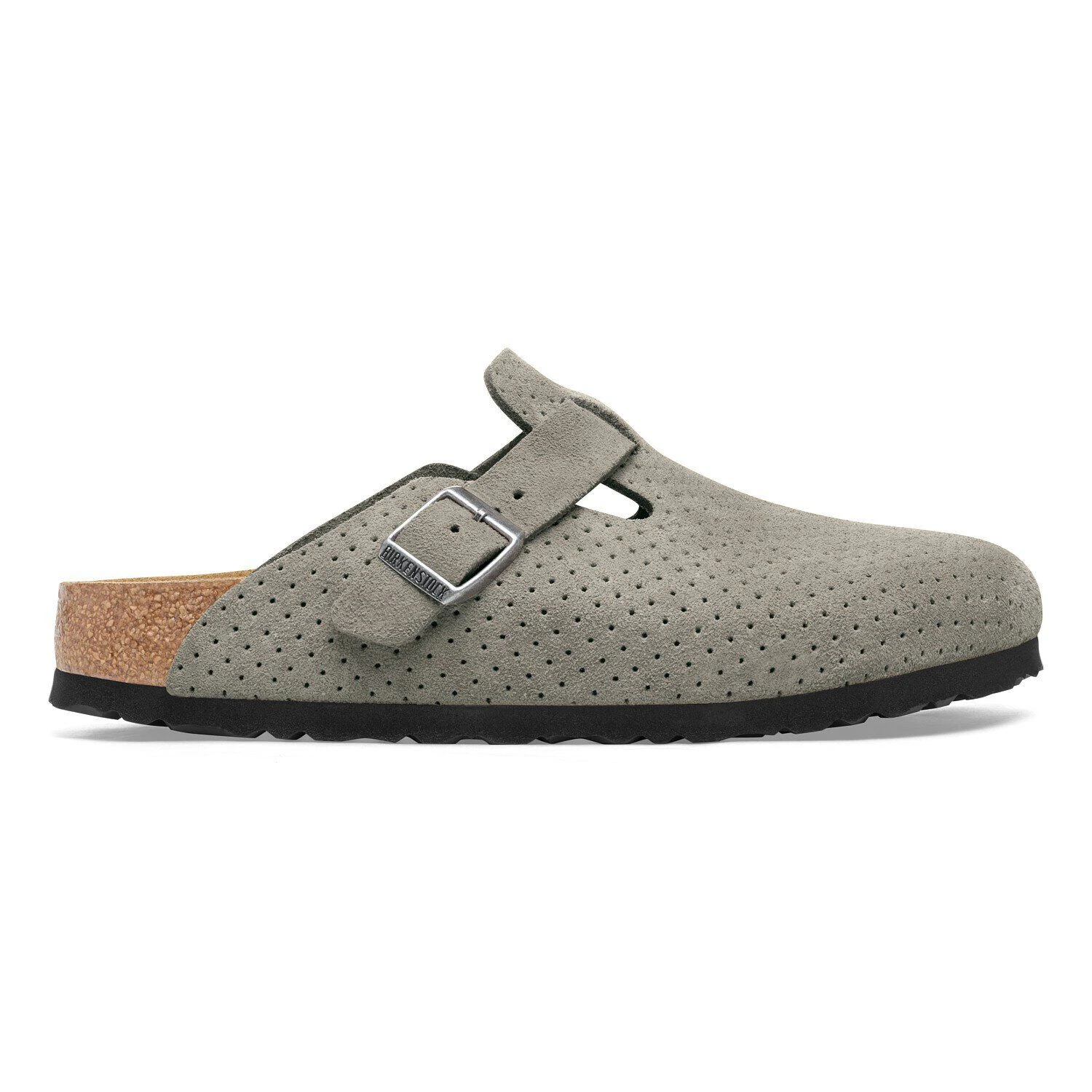 Birkenstock Boston Suede Embossed Dotted Stone Coin 3 Birkenstock Boston Suede Embossed Dotted Stone Coin - Image 3
