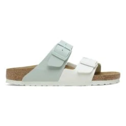 Birkenstock Arizona Split Birko-Flor White/Surf Green -Birkenstock Shop 1027041 side