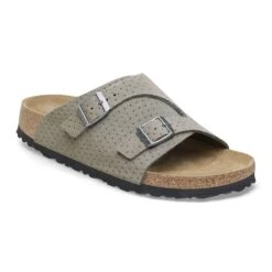 Birkenstock Zürich Suede Embossed Dotted Stone Coin