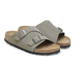 Birkenstock Zürich Suede Embossed Dotted Stone Coin -Birkenstock Shop 1027071 pair